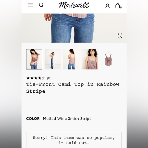 Madewell Rainbow Stripe Tank Top - Picture 8 of 8